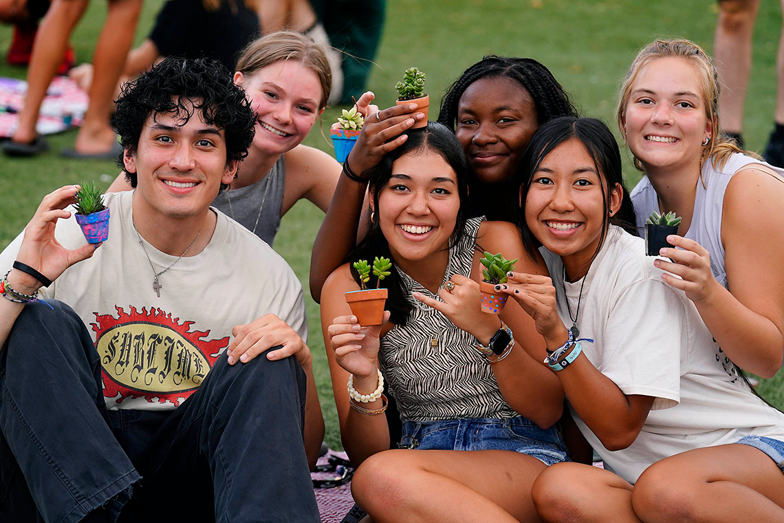 image of students on campus