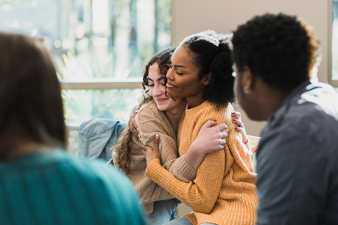 image women hugging